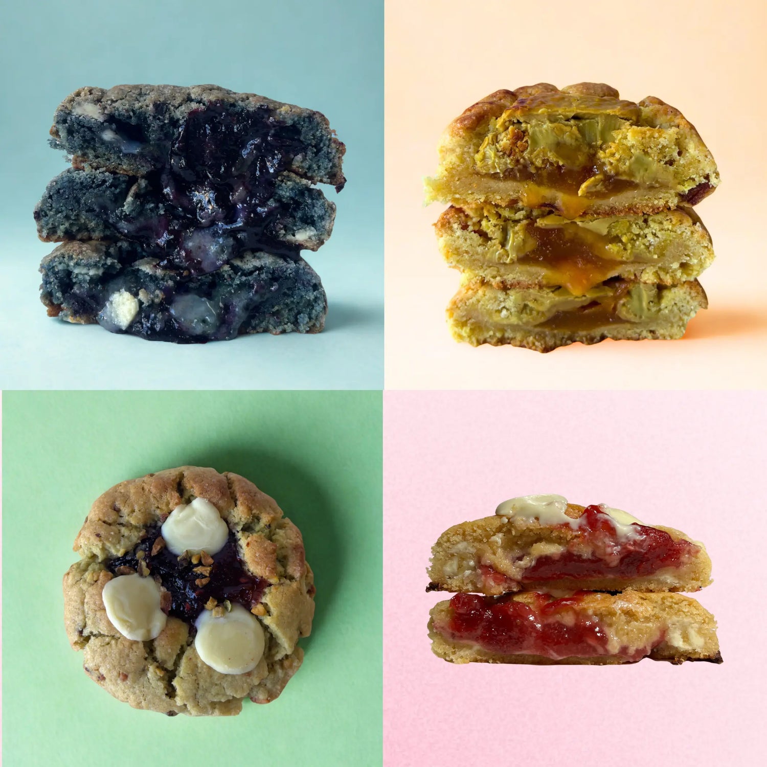 La Box Fruity - 4 cookies fruités lesdelicesdecaro