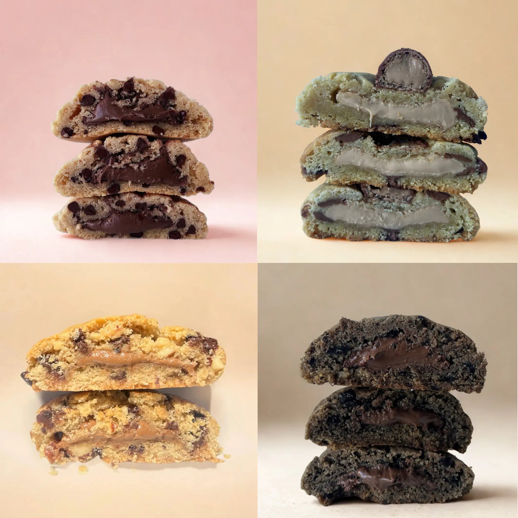 La Box Choco Crush avec quatre cookies chocolatés artisanaux Henry Cœur Coulant