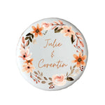 Lot de 10 sablés personnalisés Mariage Fleuri lesdelicesdecaro